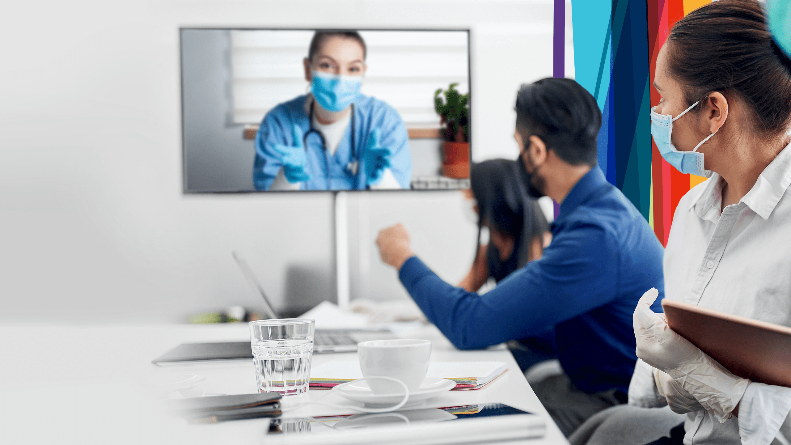 Remote collaboration with a physician